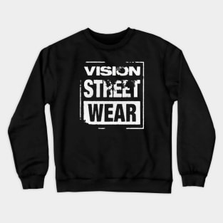 Vision Street Wear Skateboarding Disstresed 1980s Original Aesthetic Tribute 〶 Crewneck Sweatshirt